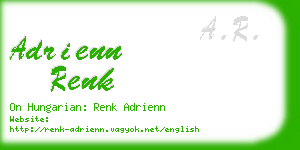 adrienn renk business card